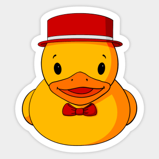 Fancy Valentine Rubber Duck Sticker